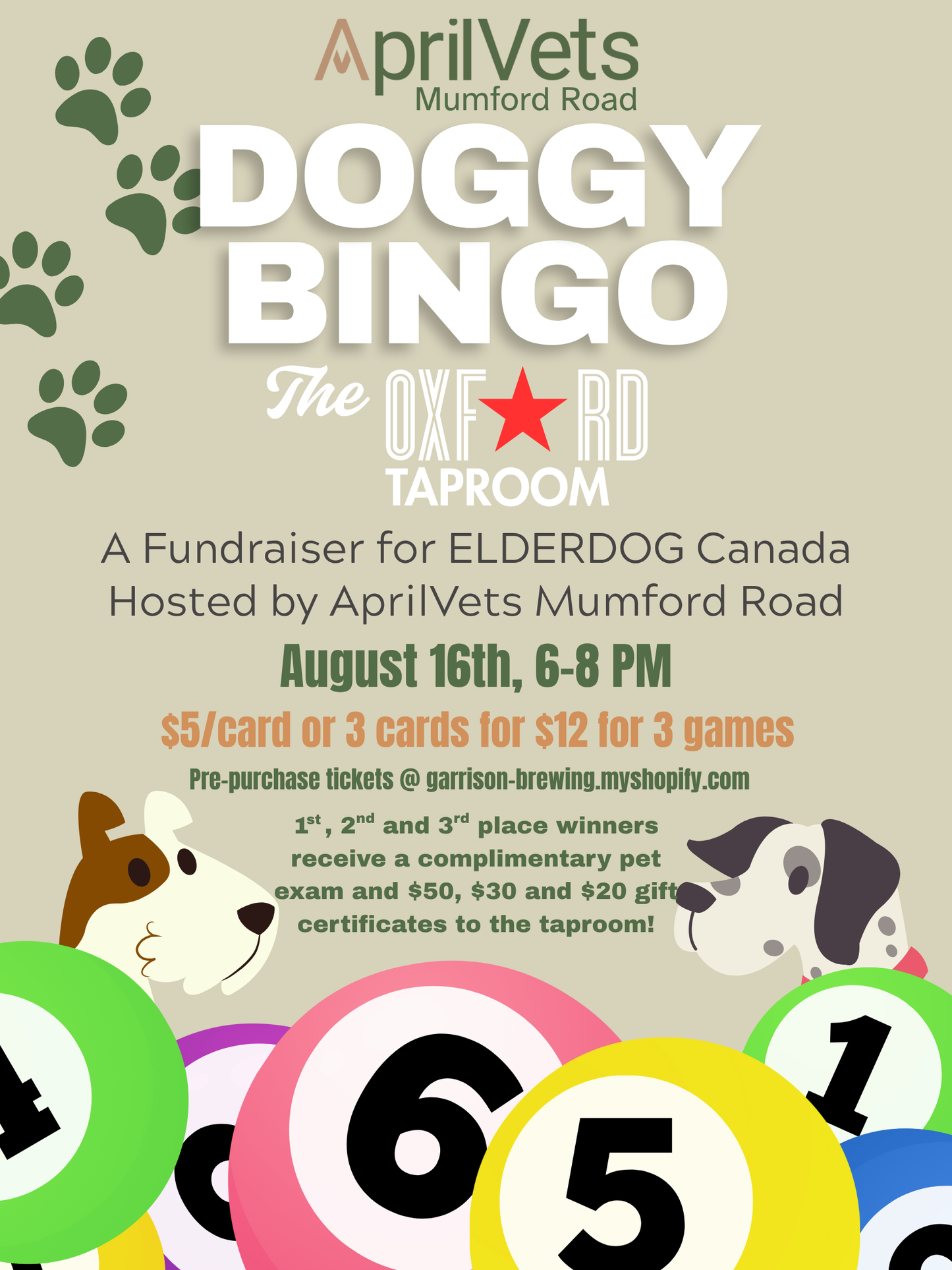 AprilVets Doggy Bingo!