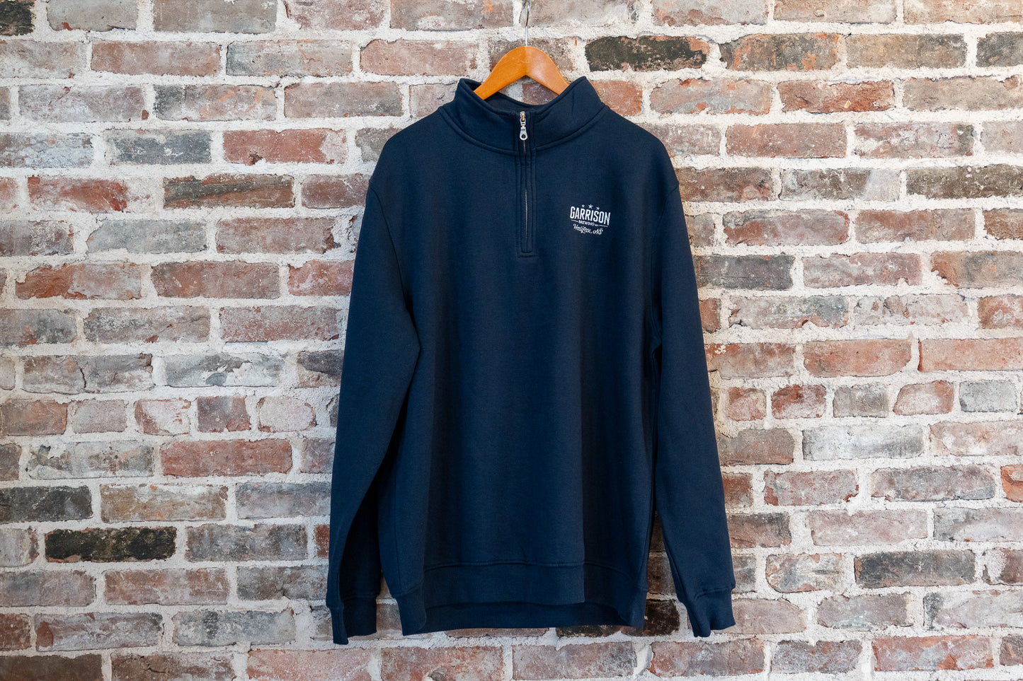 Logo Navy Quarter Zip