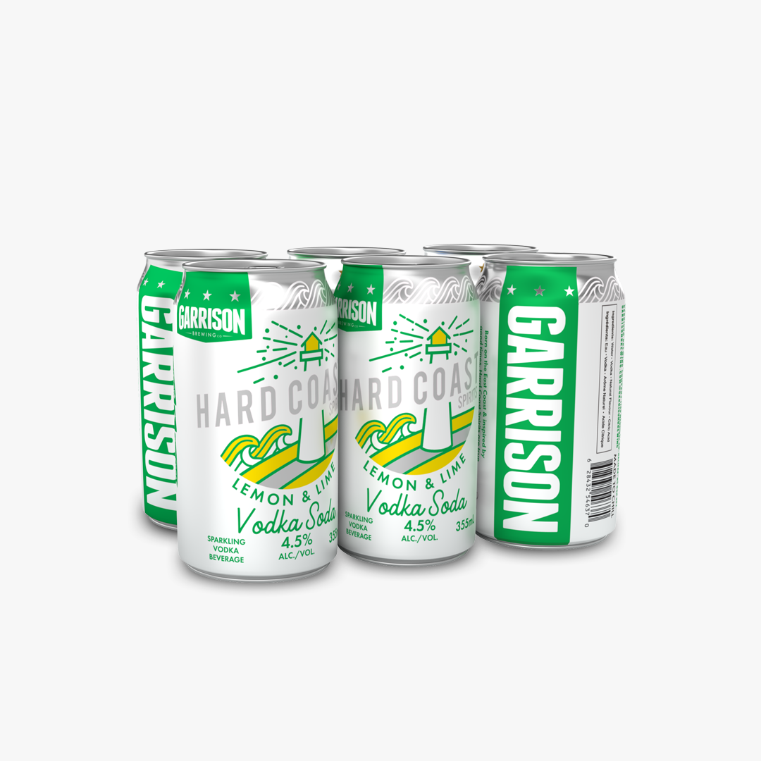 Hard Coast: Vodka Soda Lemon-Lime 6-Pack 355ml cans