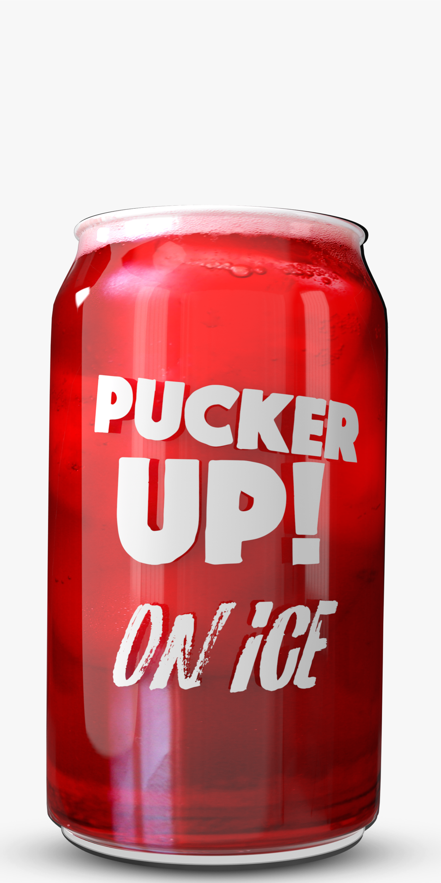 Pucker Up On ICE: 16oz Can Glass