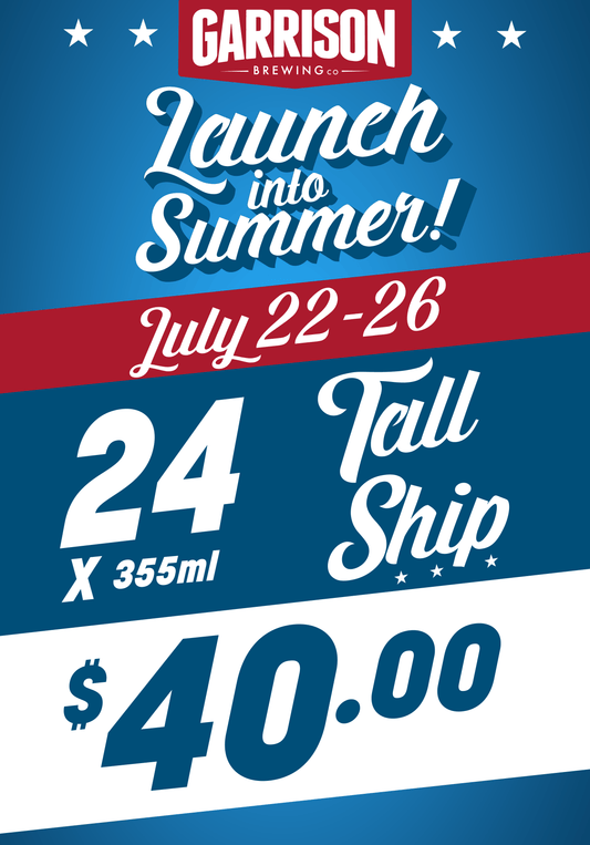 24 Pack: Tall Ship (355ml cans) – $40.00!