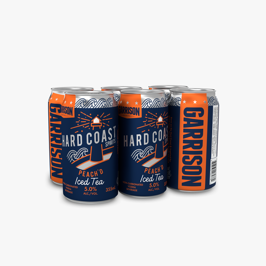 Hard Coast: Peach Iced Tea 6-Pack 355ml cans
