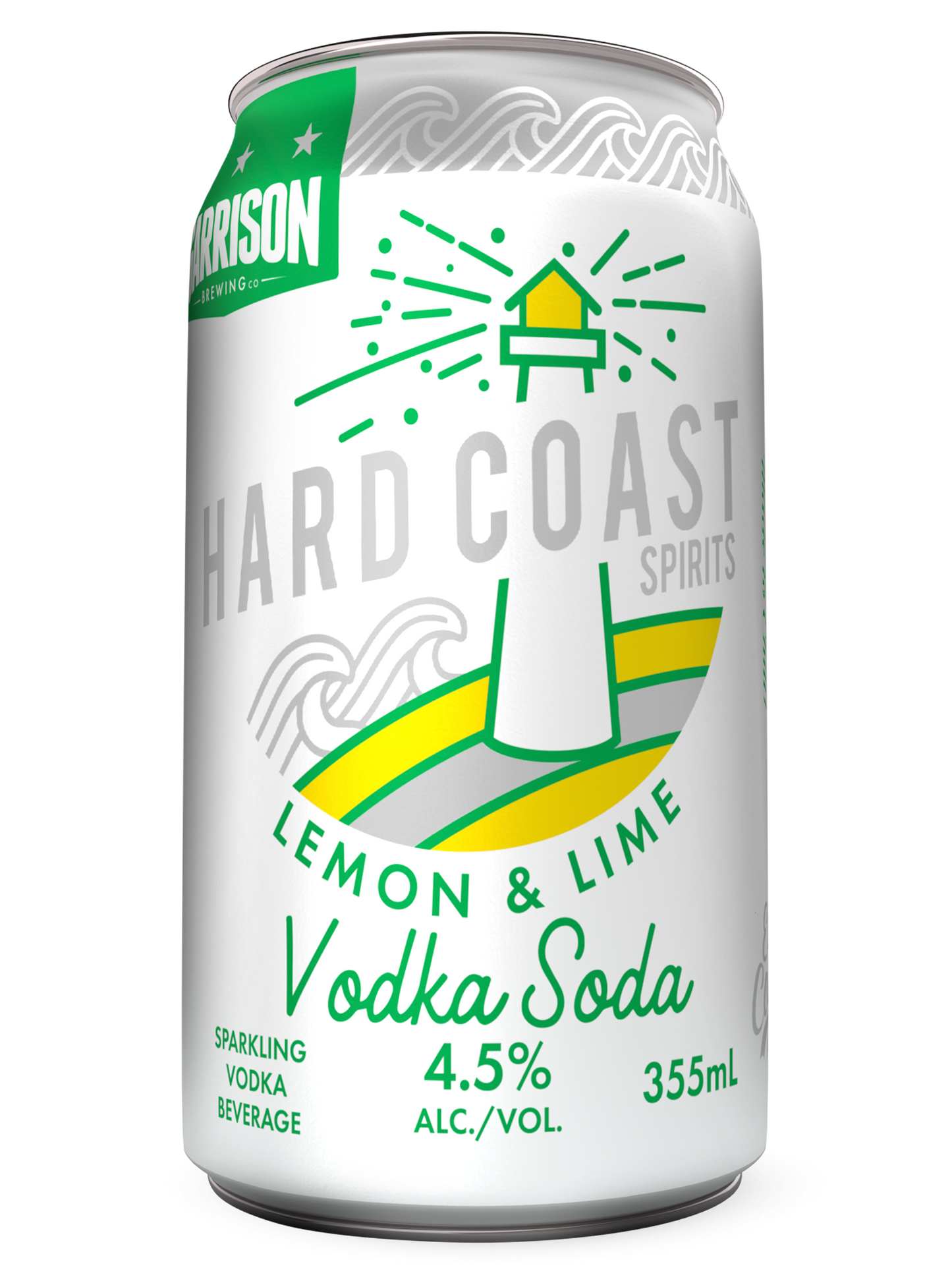 Hard Coast: Lemon-Lime Vodka Soda - 355ML Can