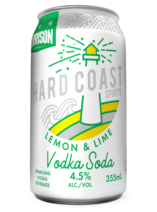 Hard Coast: Vodka Soda Lemon-Lime 355ml can