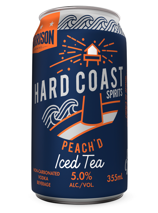 Hard Coast: Peach Iced Tea 355ml can