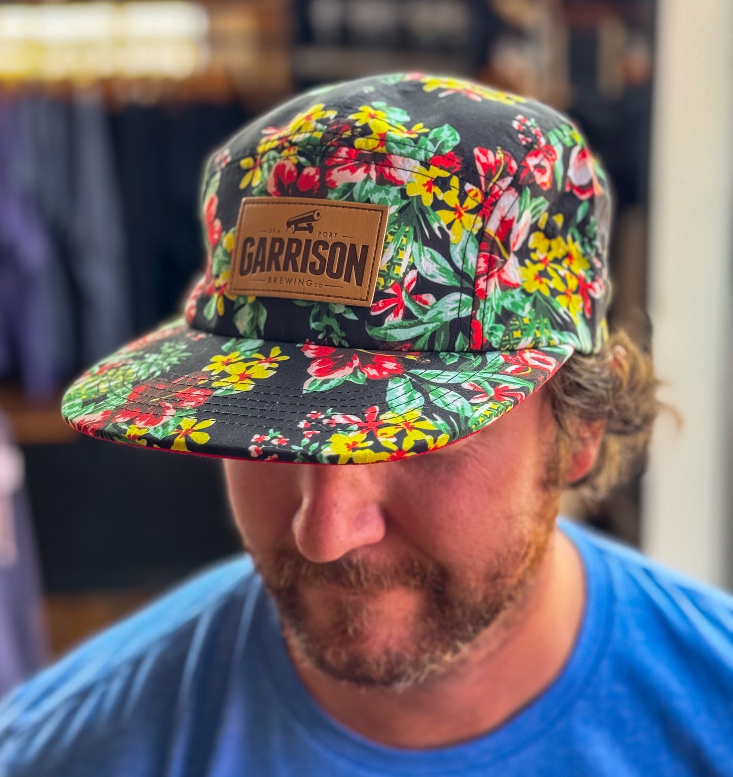 New! Hawaiian 5-Panel Bike Hat