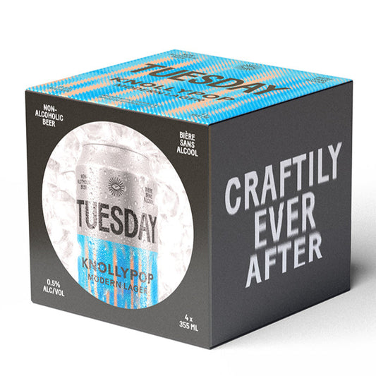 Tuesday - Knollypop N/A Lager Beer 355ml 4-Pack