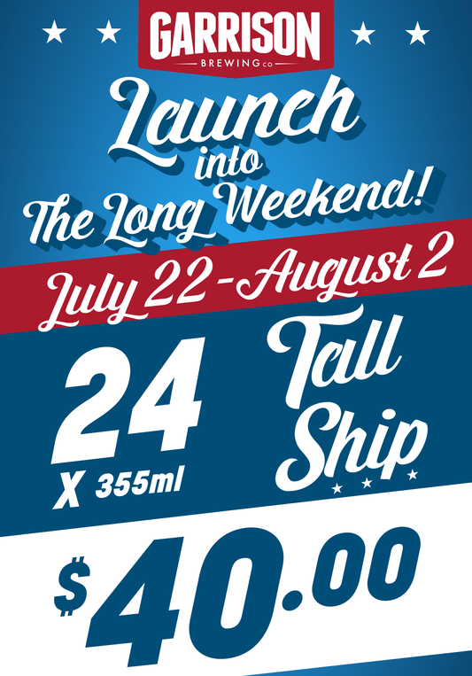 24 Pack: Tall Ship (355ml cans) – $40.00!