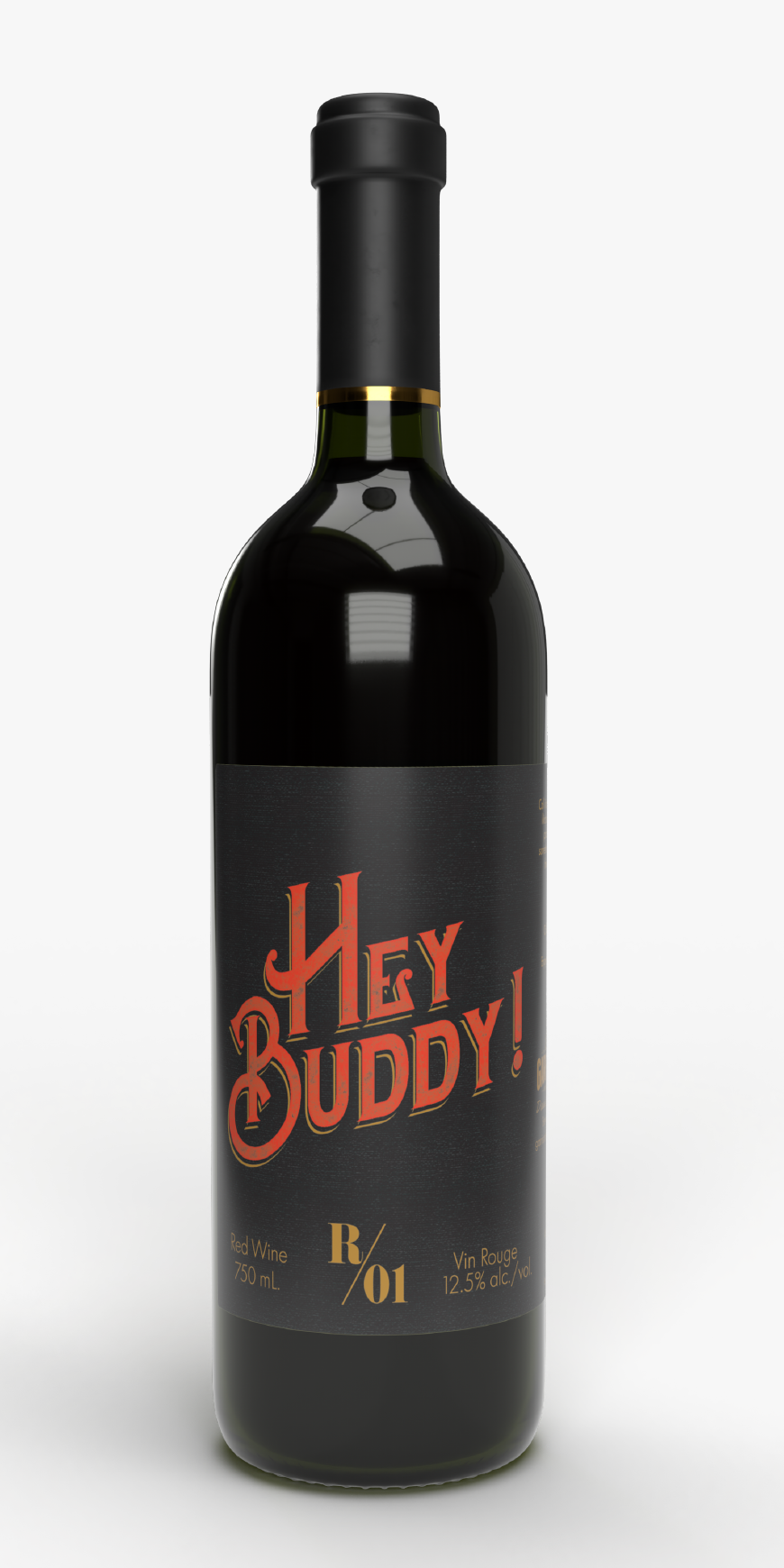 Hey Buddy NS Red Wine: Single 750ml btl