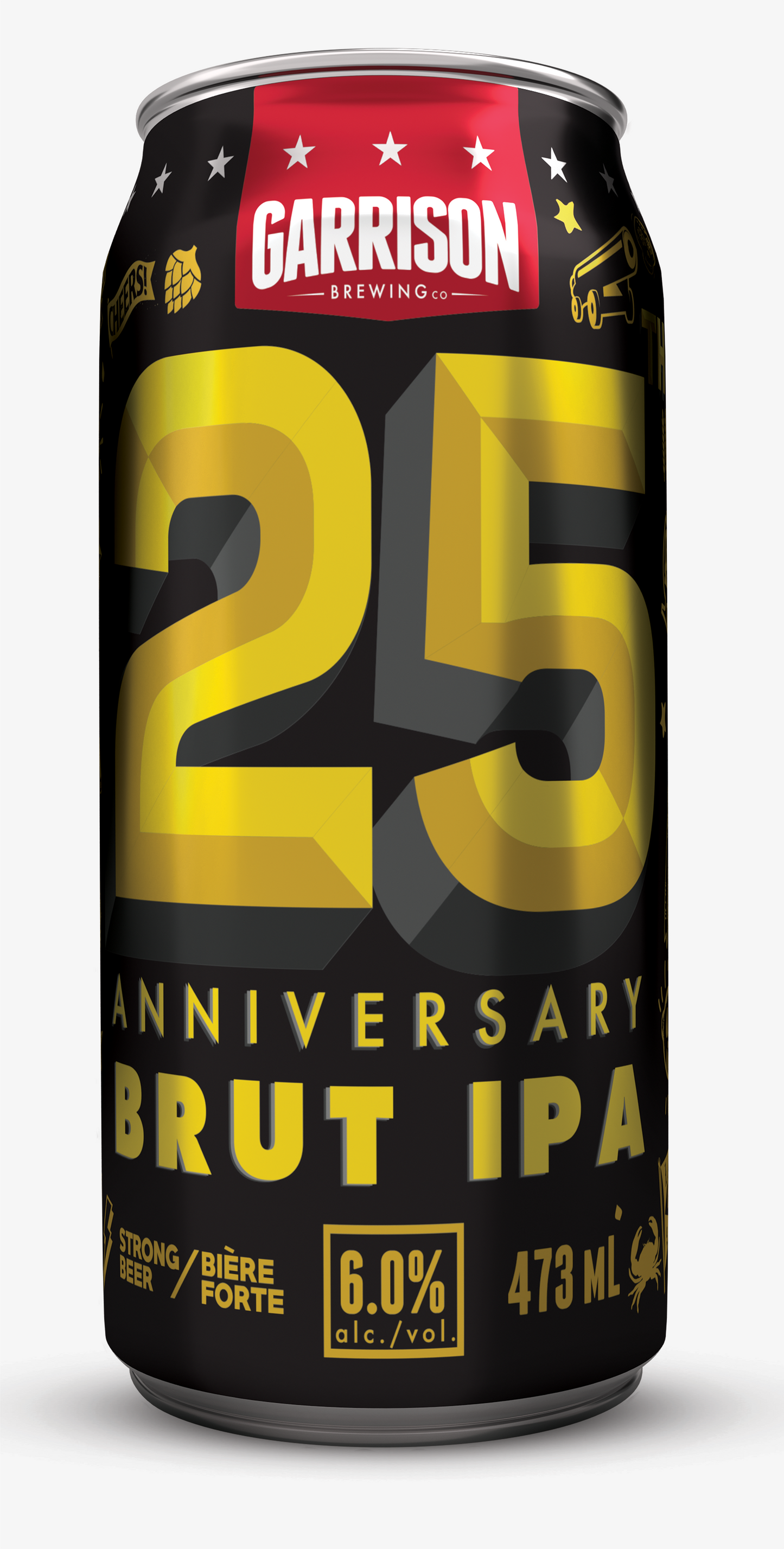 25th Anniversary Brut IPA: Single 473ml can